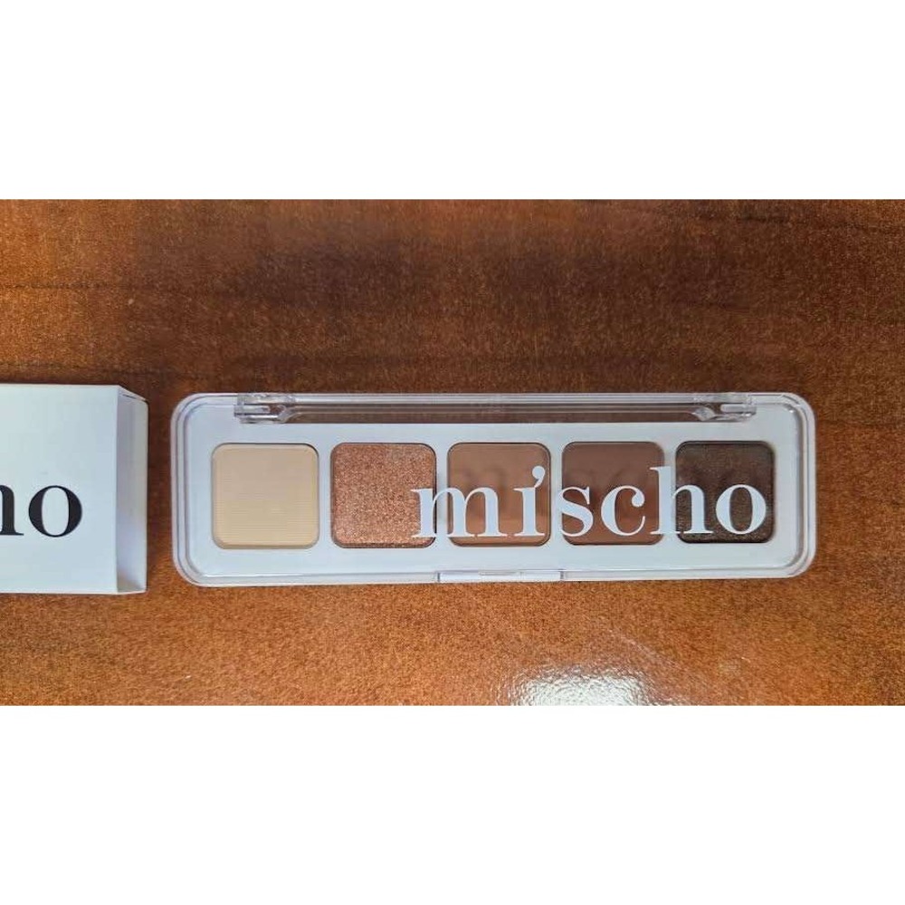 Mischo Beauty Mini Eyeshadow Palette 02 Neutral Shimmer Matte 5 Shades New
